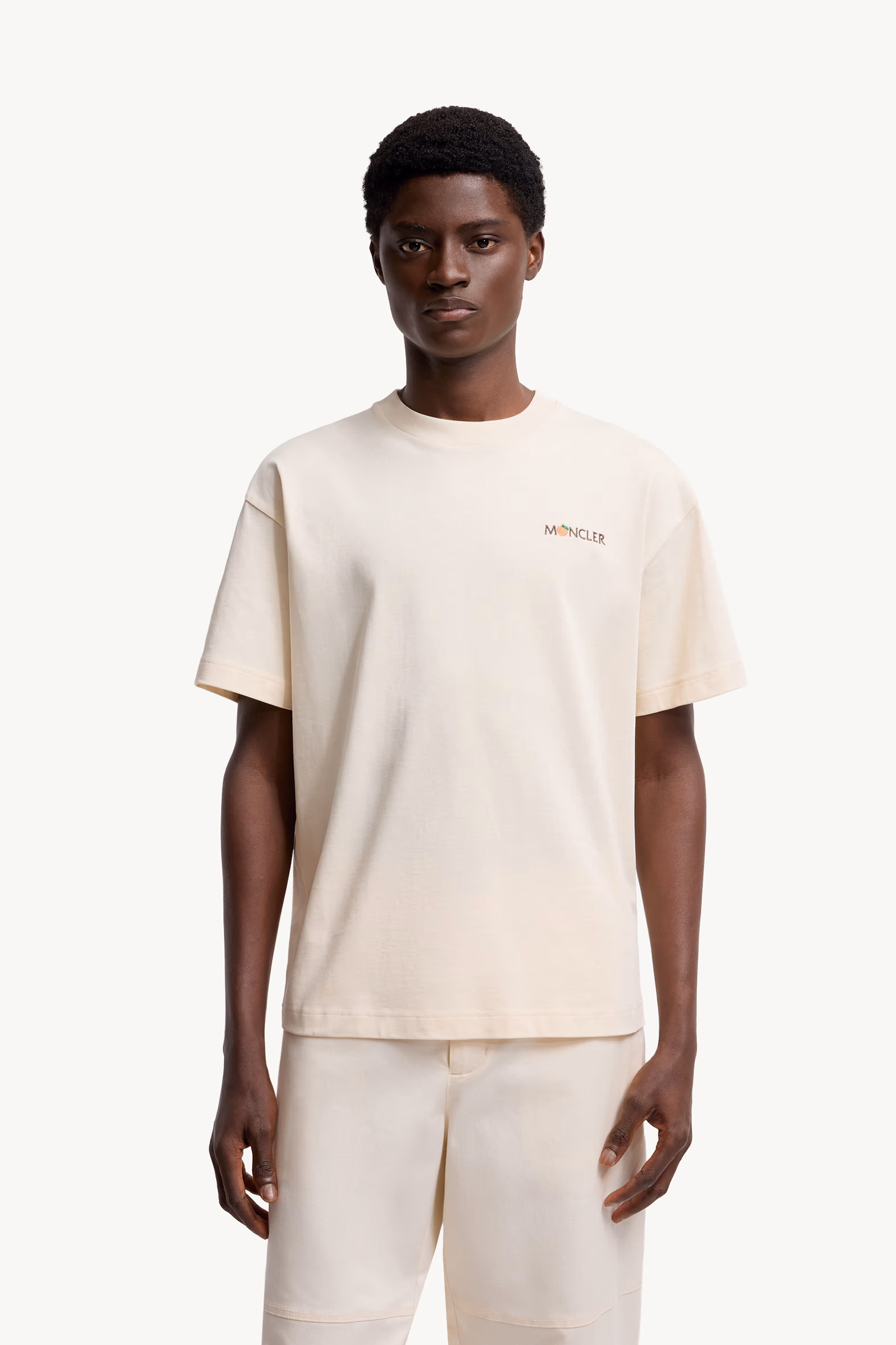 Moncler x Gilga Farm Designed by Donald Glover Cotton T-Shirt Men White Ivory Moncler 3